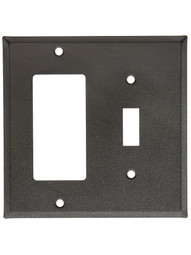 Country Tin GFI/Toggle Combo Plate in Country Tin.